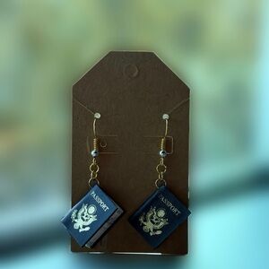 Passport Earrings Handmade